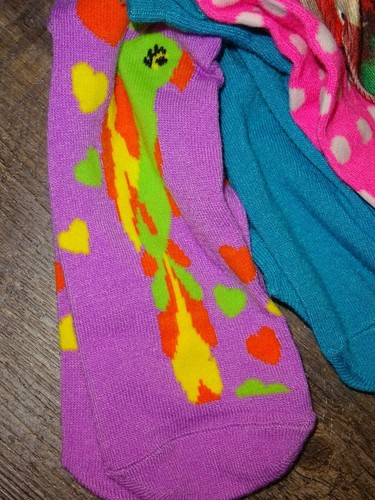8 pair low cut socks ~parrot polka dot floral ~ fits shoe sizes 4-10 women - Picture 4 of 6