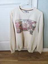 Vintage 90s Lee Teddy Bear Cottagecore Sweatshirt Womens XL Antiques Graphic