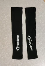 1 Pair Cycling Outdoor Arm Warmer UV Sun/wind Protection Black size small nylon