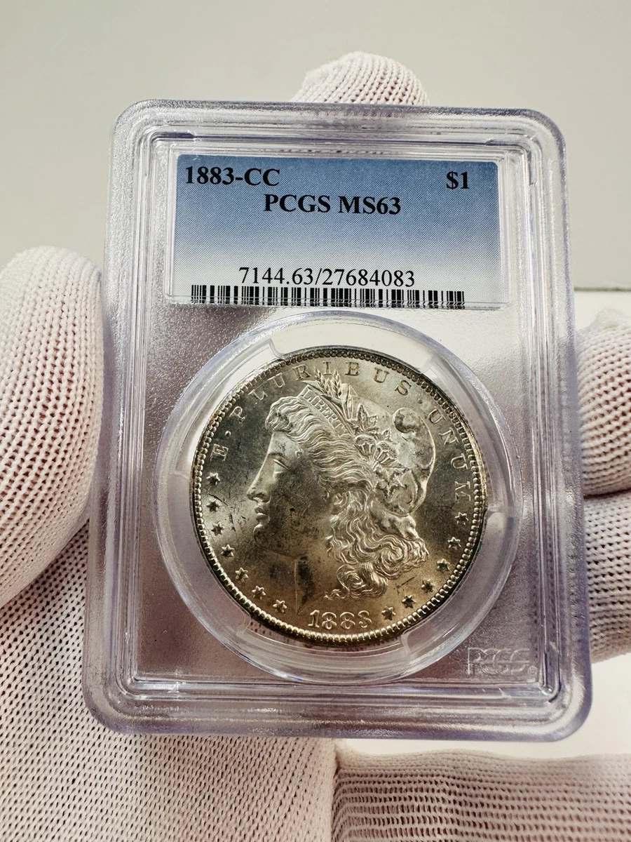1883年 MORGAN SILVER DOLLAR アメリカPCGS MS63 1883-CC Morgan Dollar MS63 PCGS