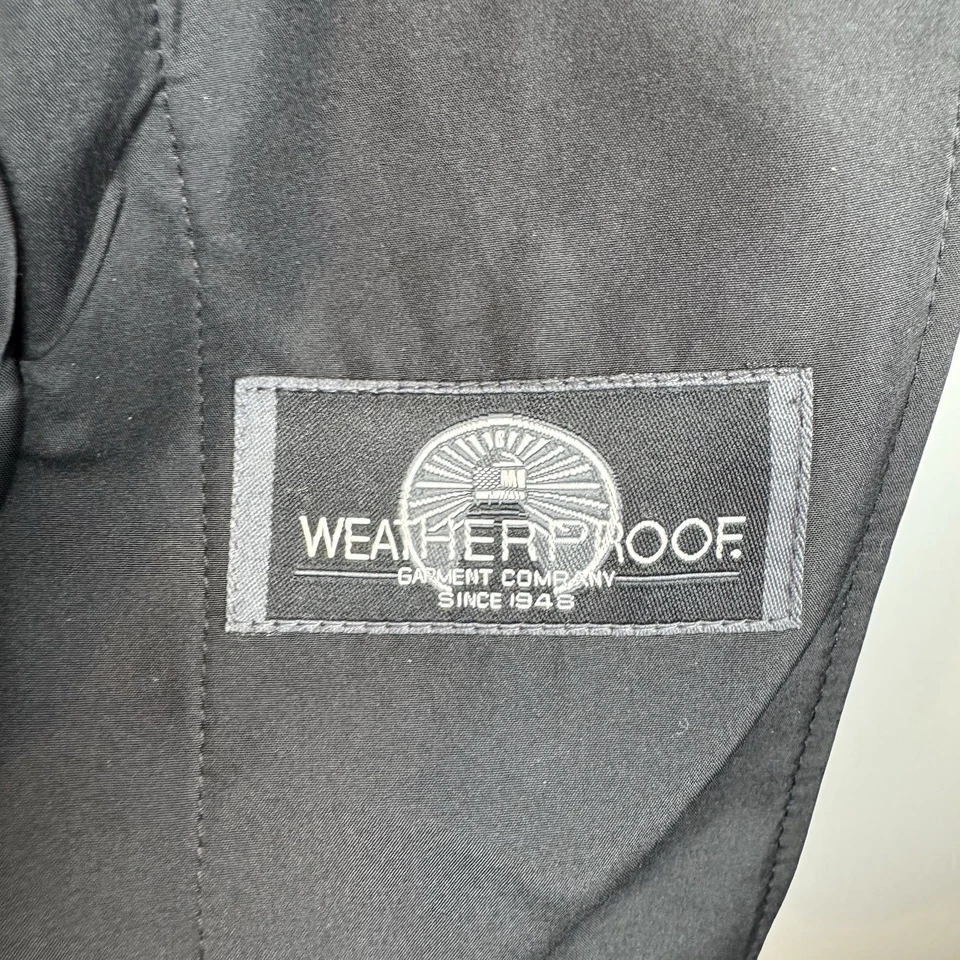 Gabardina resistente a la intemperie para hombre 44R negra longitud 3/4 con forro extraíble Foto 4 de 4