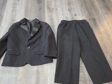 NAUTICA Boy's 2T Black Dressy Suit 2 Piece Set Blazer Pants Washable Excellent