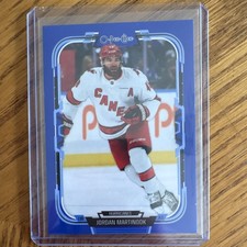 2025-26 Upper Deck O-Pee-Chee Blue Border Jordan Martinook #386 Hurricanes NHL