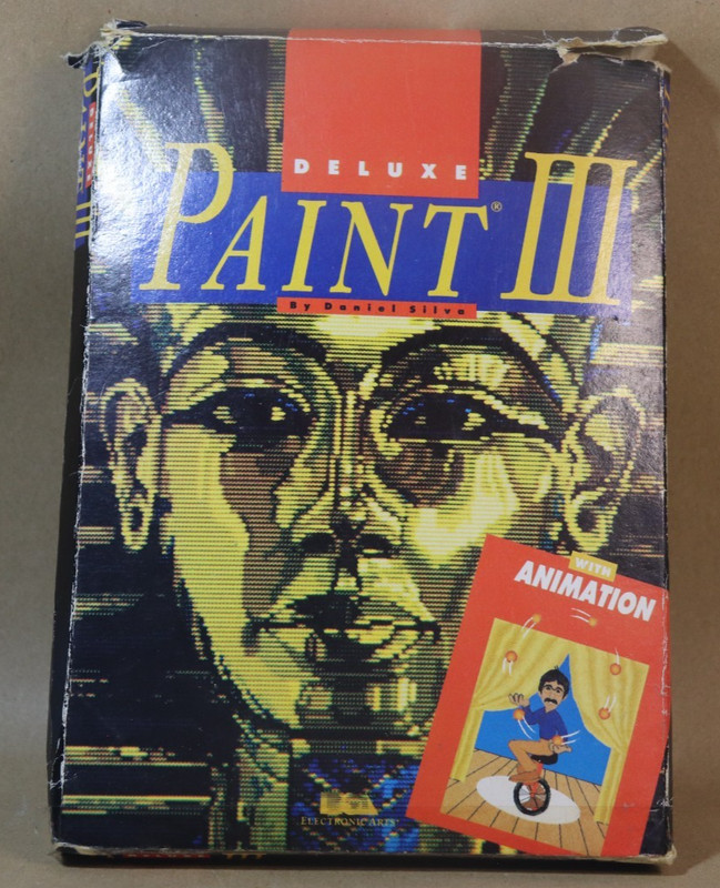 Deluxe Paint III Commodore Amiga Big Box Electronic Arts Boxed Untested