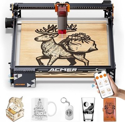 ACMER P1S PRO 10W Laser Engraver 380*370mm Laser Cutting & Engraving Machine