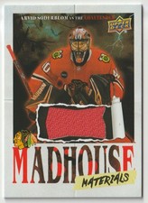 2025-26 UD CENTENNIAL BLACKHAWKS MADHOUSE MATERIALS ARVID SODERBLOM #MM-SO