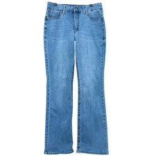 Seven7 Tummyless High Rise Slim Boot Jeans Women 14 Cotton Blend Blue