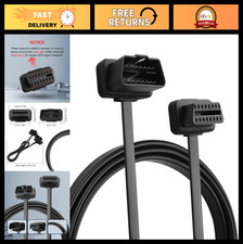 OBD Slim Extension Cable,16 Pin OBD2 Male to Female Ribbon Extension Wire, Diagn