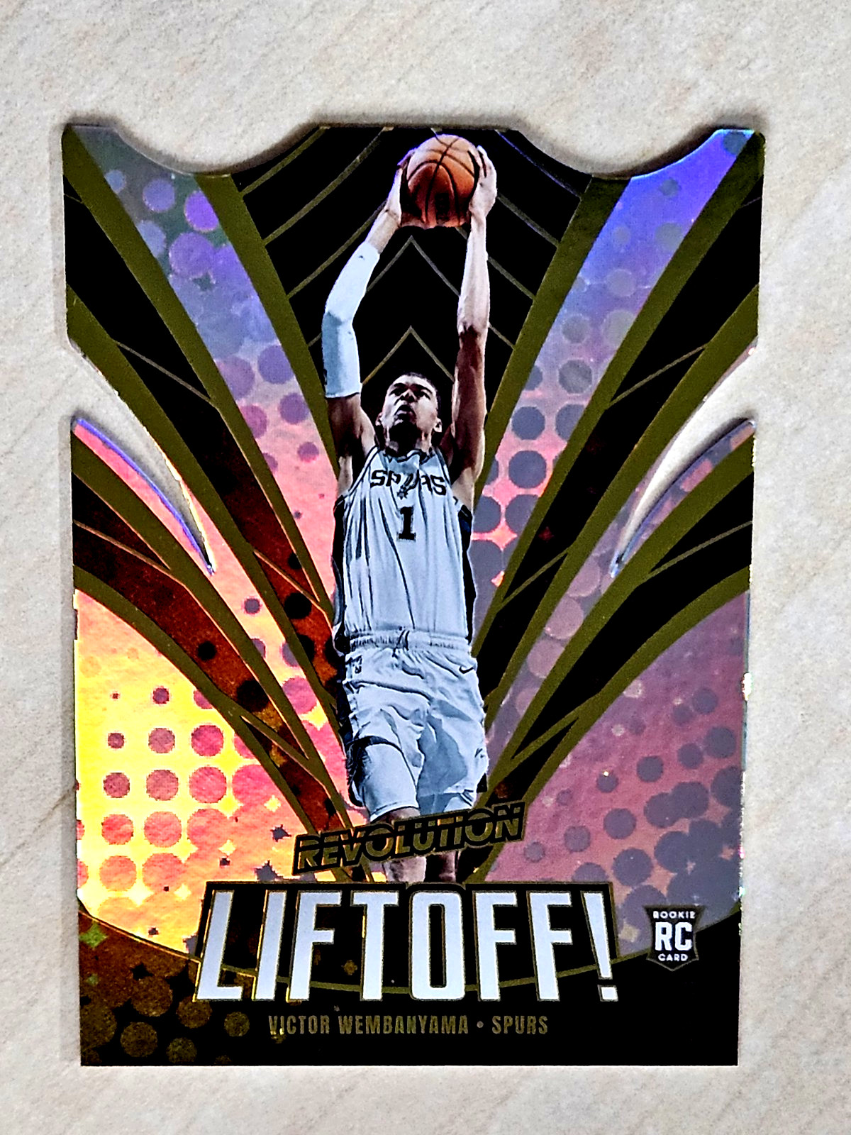 2023-24 Panini Revolution LIFTOFF Victor Wembanyama Rookie Holo Foil RC #6 💥 view 5
