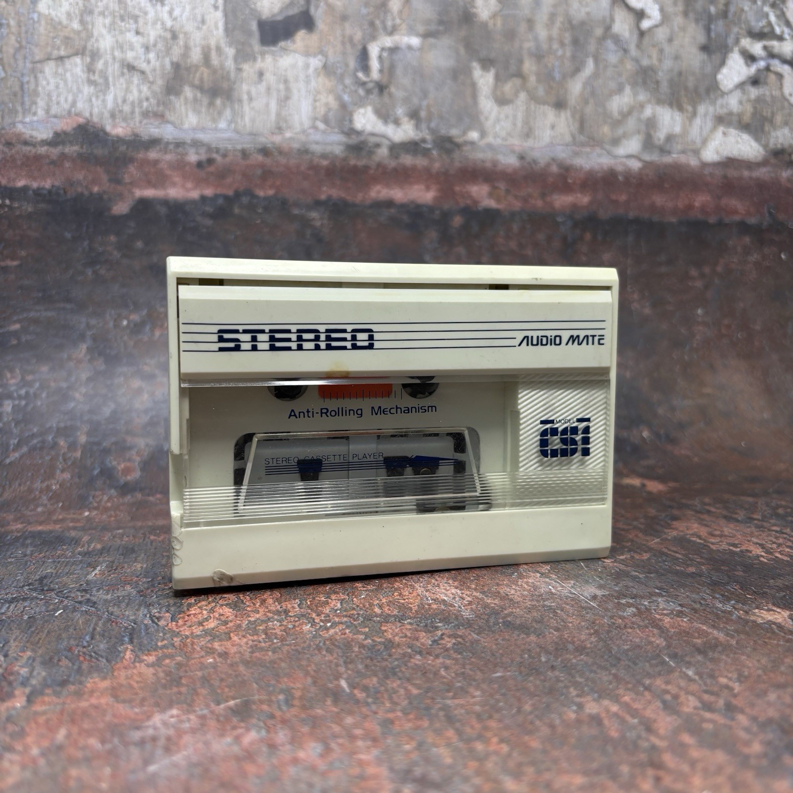 RARE Audio Mate CS1 Stereo Cassette Player - Working *Needs Belt Replacement*