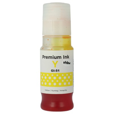 70ml Nachfülltinte gelb für Canon GI-11 GI-21 4545C001 GI-41 GI-41Y GI-51 GI-51Y