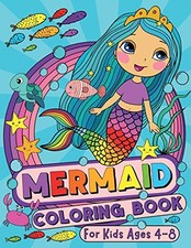Mermaid Coloring Book: For Kids Ages 4-..., Bear, Silly