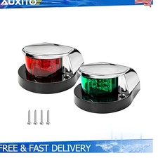 2x Led Boat Navigation Lights Red Green 12v Marine Ip67 Deck Running Signal Bow 2x Led Boat Navigation Lights Red Green 12v Marine Ip67 Deck Running Signal Bow