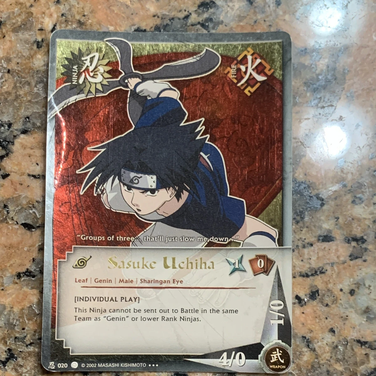 Naruto Sasuke In Individual Collectible Card Game Cards for sale