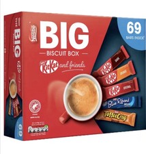 Nestle The Big Biscuit Wafer Assorted Milk Chocolate Five Variety Mix Box 69Bars