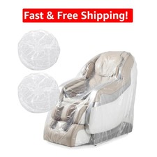 2 Pcs Transparent Waterproof Massage Chair Covers - Pet Scratch-Proof Protection