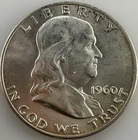 1960-D Franklin Half Dollar BU 90% Silver Choice Brilliant Uncirculated