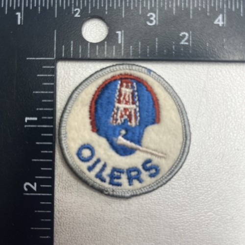 VINTAGE Houston Oilers Football Patch (Small, Embroidered FELT) 00.H