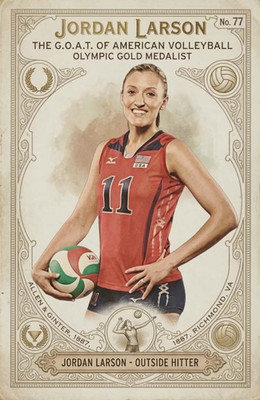 Custom Made Jordan Larson Olympic Gold Medalist Volleyball Card