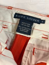 Ralph Lauren Riding Pants Womens Size 6 Orange Light Suede Equestrian Breeches