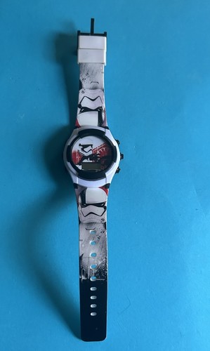 Star Wars Stormtrooper Toy Collectible LCD Wrist Watch white & black