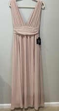 Lulus Heavenly Hues Maxi Dress , Blush, Size Medium, NWT