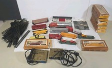 Lot Of Tyco HO Scale Trains In Boxes And Track