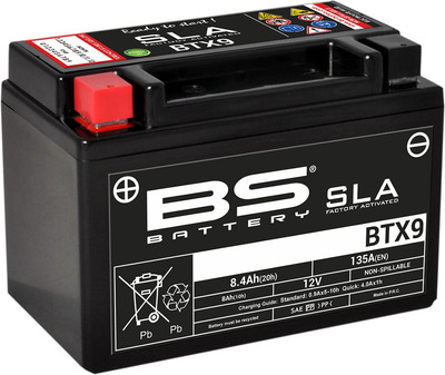 BS-BATTERY AGM ATTIVA SLA No Wartung Batteria KAWASAKI KLZ 1000 ABS 2018 BTX9