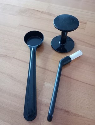 Esoressoset Tamper, Dosierer, Reinigungspinsel, Absolut NEU 