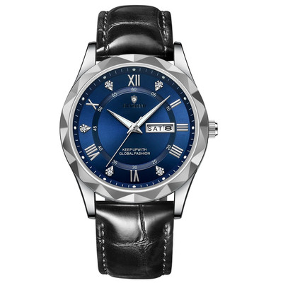 Gold Business Leather Casual Diamond Luxury Watch Automatic Watches  Fashion Qua