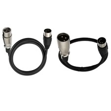 DIN 5Pin Male to 3Pin Female/Male 5Pin Extended Cable Large 5P Cable 5P To 3Pin