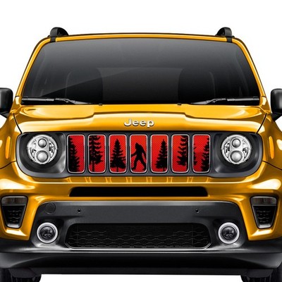For Jeep Renegade 15-19 Dirty Acres 1-Pc Bigfoot Style Perforated Main Grille