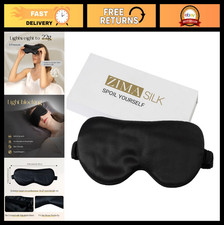 Adjustable 100 22 Momme Mulberry Silk Sleep Mask - Soft, Breathable Blackout Ey