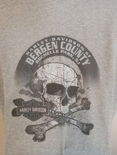 harley davidson Bergen County Rochelle Park NJ  Grey Waffle Knit Tshirt Size M