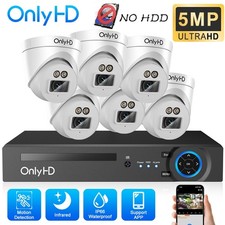 CCTV 5MP 8CH DVR With 8 Cameras Outdoor Home Surveillance Security Camera System