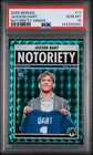 2025 Panini Mosaic - Jaxson Dart (RC) Notoriety Green Mosaic #11 PSA 10 POP8