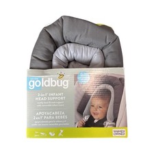 On The Goldbug 2-in-1 Infant Head Support Help Keep Baby Cozy