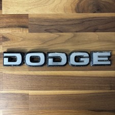 1985-93 Dodge Ram Truck Van Front Hood Emblem Badge Letters Script 4357050 Oem 1985-93 Dodge Ram Truck Van Front Hood Emblem Badge Letters Script 4357050 Oem