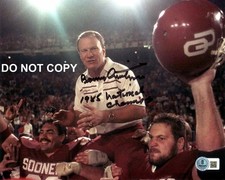 Barry Switzer OKLAHOMA SOONERS Signed Autographed REPRINT 8x10 Photo RP 3