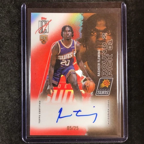 2025 Topps Signature Rasheer Fleming Red (RAW)