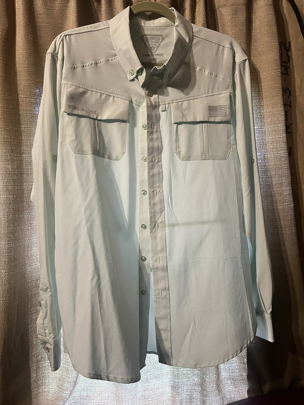 Men’s SFG By Nine Line Apparel Performance Button Down Lightweight Soft Sz Large