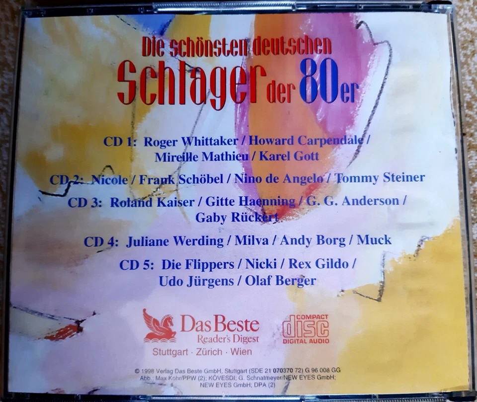 Die Schönsten Deutschen Schlager 80er, 5 Cd Set, Nicole,Udo Jürgens, Gitte... - Bild 2 von 4