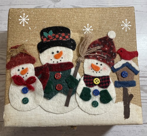 Set of 5 Handcrafted Santa Angels Snowman In Decorated Gift Box 3.5” Ornaments - Bild 7 von 7