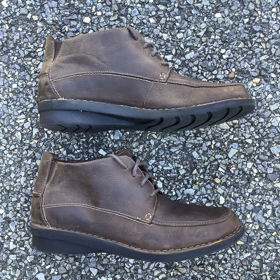 Clarks Bendables Nikki Women's 9W Brown Suede Lace Up Chukka Ankle Boots - Image 4 of 4