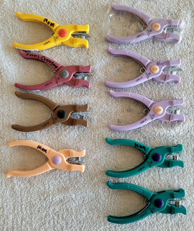 9 Provo Craft Hole Punches Star Leaf Heart Tear Drop Scrapbooking Cards Crafts