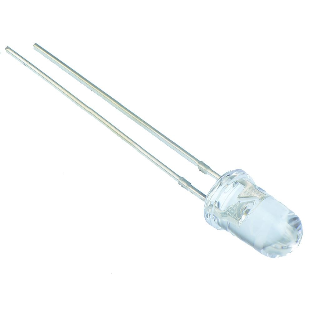 100 x Orange 5mm Flashing LED Clear Lens