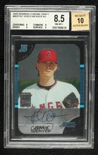 2005 Bowman Draft Chrome Jered Weaver #BDP167 BGS 8.5 Auto 0o9