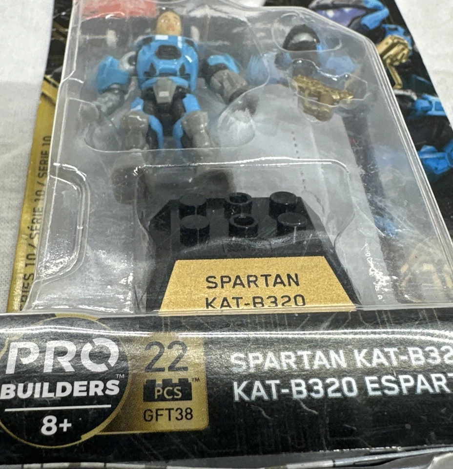 МИНИФИГУРКА HALO SERIES 10 MEGA BLOKS CONSTRUX UNSC SPARTAN KAT-B320 GFT38 НОВАЯ НЕРАСПАКОВАННАЯ - Изображение 2 из 3