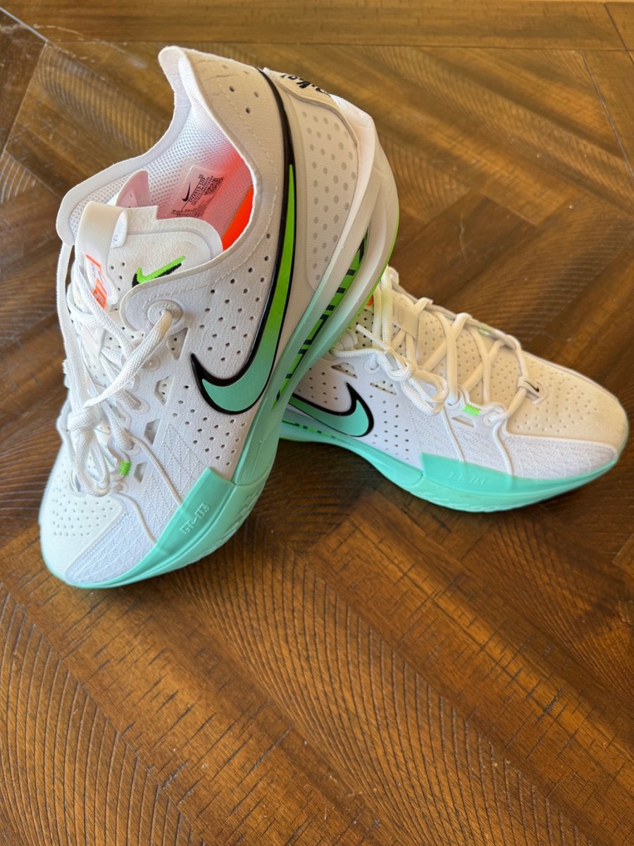 Nike Air Zoom GT Cut 3 White Bleached Turquoise Men's Size 10