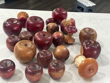 Vintage 22 Assorted Wooden Red Apples Rustic ...